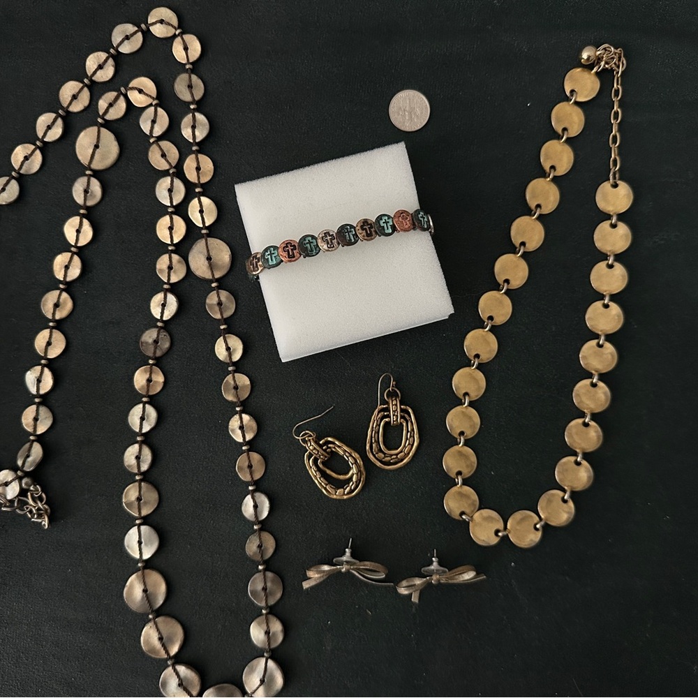 Vintage Gold and Silver Jewelry Set